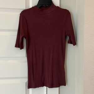 Madewell Ribbed Mock Turtleneck Tee